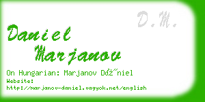 daniel marjanov business card